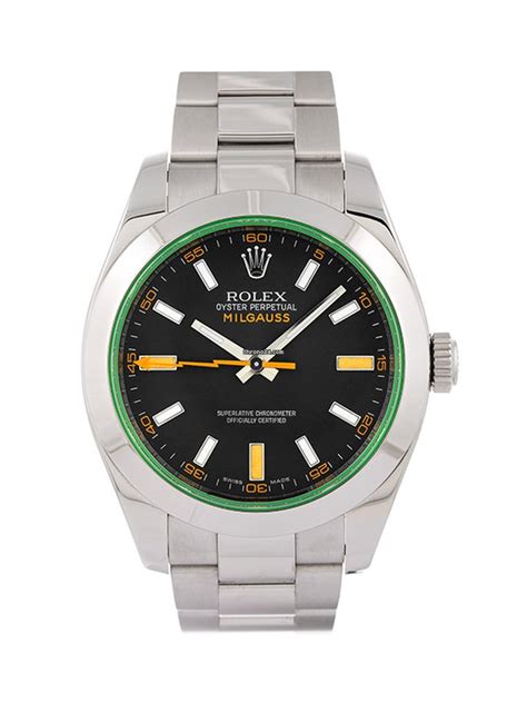 Rolex Milgauss 40MM IN ACCIAIO VETRO VERDE REF..